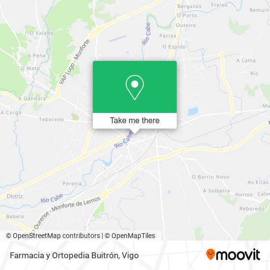 mapa Farmacia y Ortopedia Buitrón