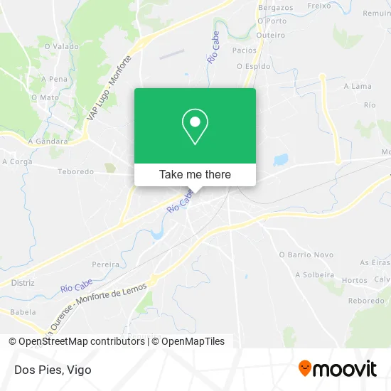 Dos Pies map