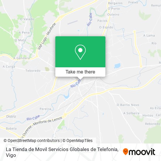 mapa La Tienda de Movil Servicios Globales de Telefonía