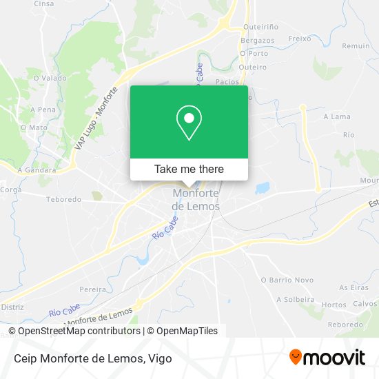 Ceip Monforte de Lemos map