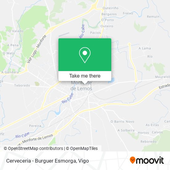 mapa Cerveceria - Burguer Esmorga