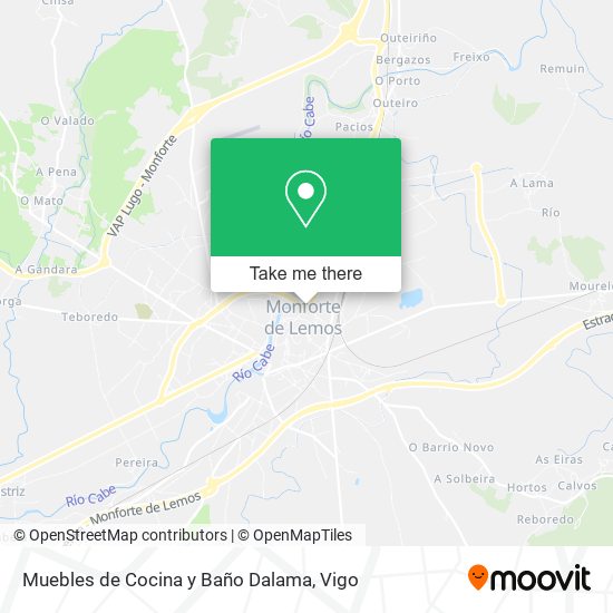 Muebles de Cocina y Baño Dalama map