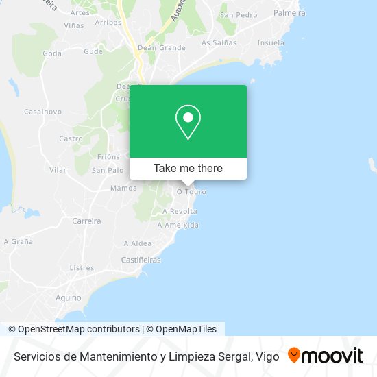 Servicios de Mantenimiento y Limpieza Sergal map