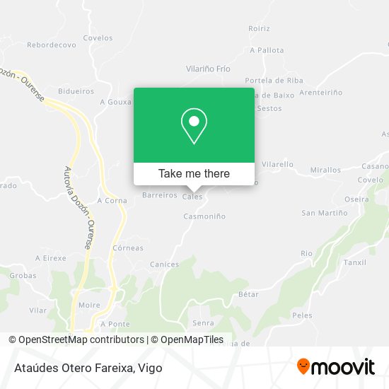 Ataúdes Otero Fareixa map