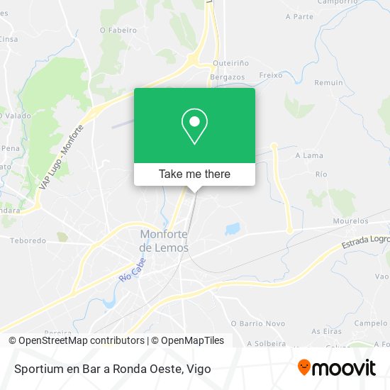 Sportium en Bar a Ronda Oeste map