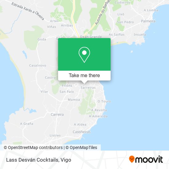 Lass Desván Cocktails map