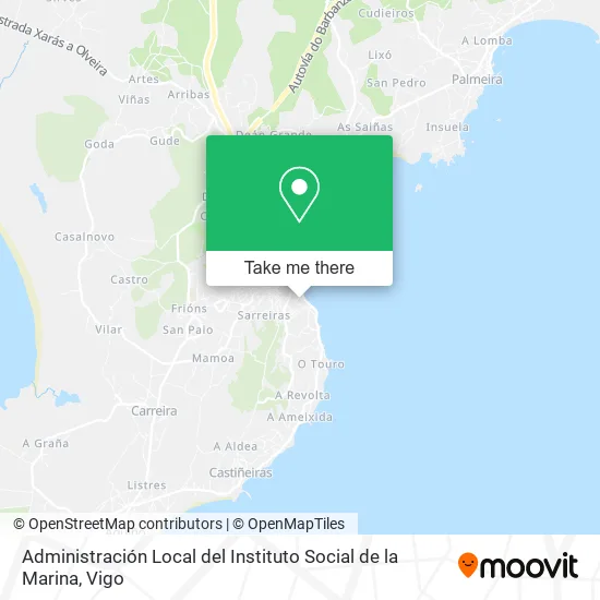 Administración Local del Instituto Social de la Marina map