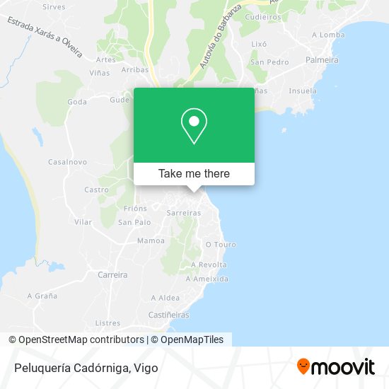 Peluquería Cadórniga map