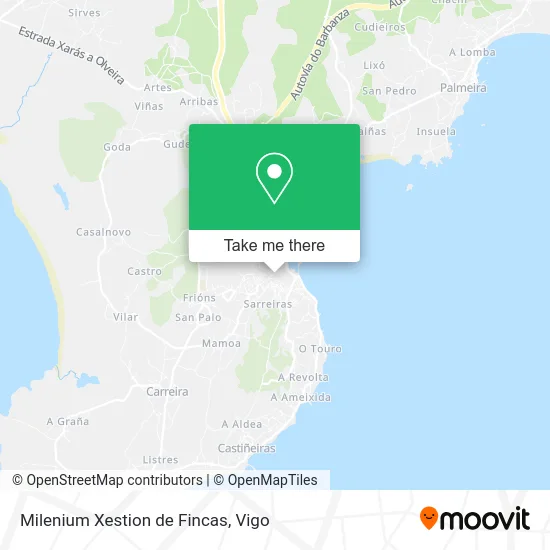 Milenium Xestion de Fincas map