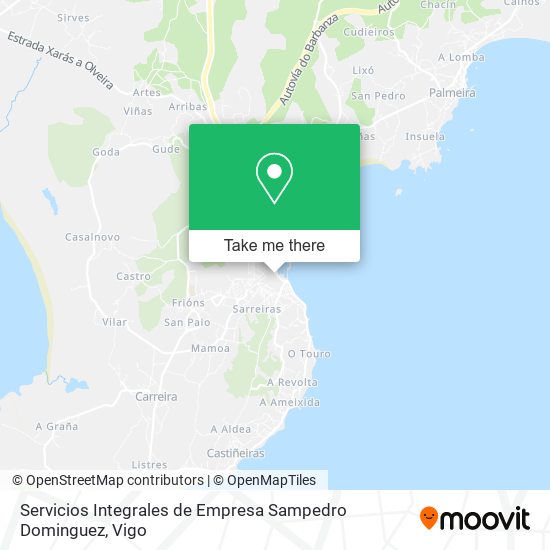 Servicios Integrales de Empresa Sampedro Dominguez map