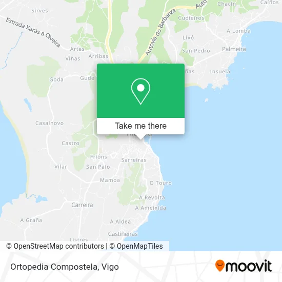 Ortopedia Compostela map