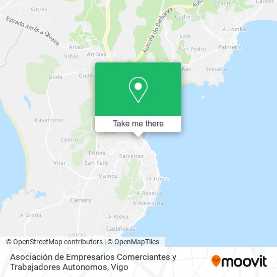 mapa Asociación de Empresarios Comerciantes y Trabajadores Autonomos