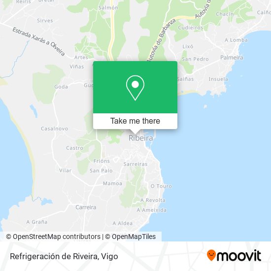 Refrigeración de Riveira map