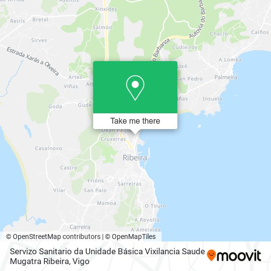 Servizo Sanitario da Unidade Básica Vixilancia Saude Mugatra Ribeira map