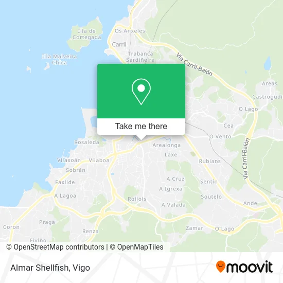 Almar Shellfish map