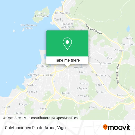 Calefacciones Ria de Arosa map