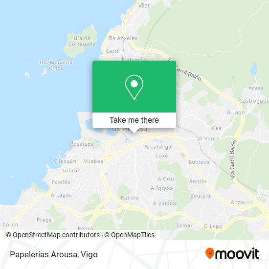 mapa Papelerias Arousa