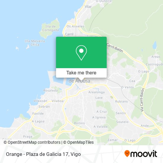 Orange - Plaza de Galicia 17 map