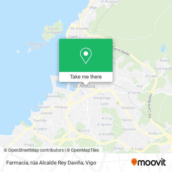 Farmacia, rúa Alcalde Rey Daviña map