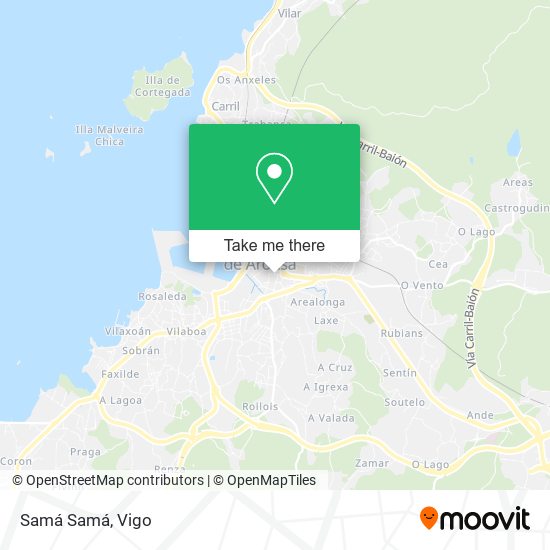 Samá Samá map