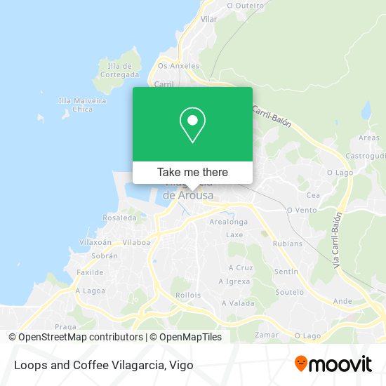 mapa Loops and Coffee Vilagarcia