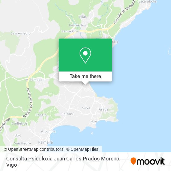 mapa Consulta Psicoloxia Juan Carlos Prados Moreno