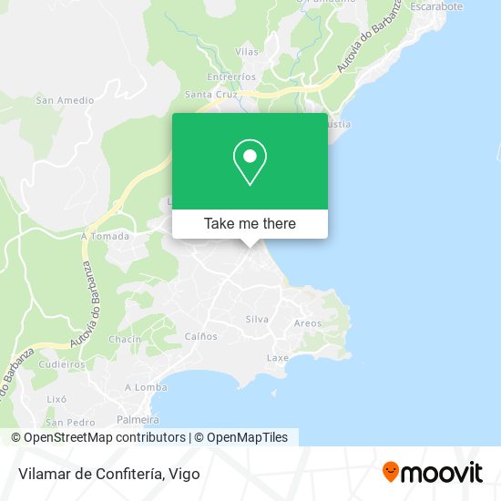 Vilamar de Confitería map