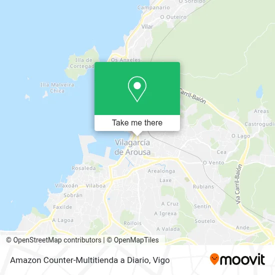 Amazon Counter-Multitienda a Diario map