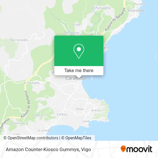 Amazon Counter-Kiosco Gummys map