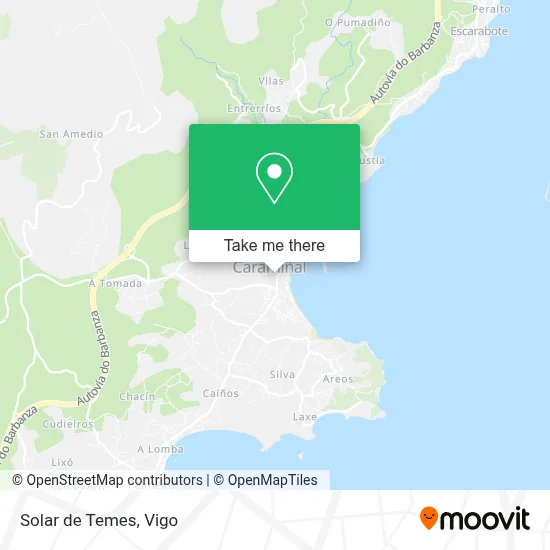 Solar de Temes map