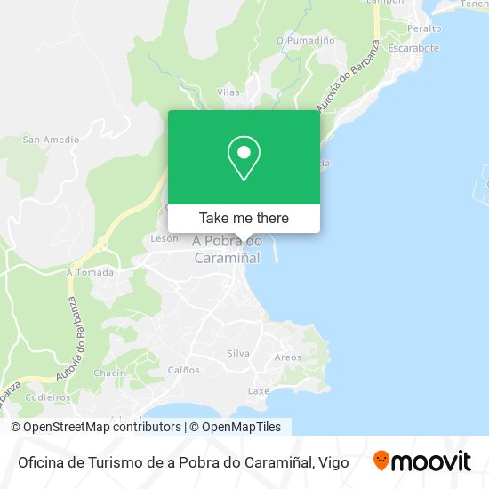 Oficina de Turismo de a Pobra do Caramiñal map