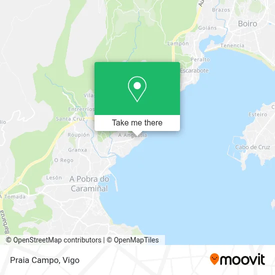 Praia Campo map