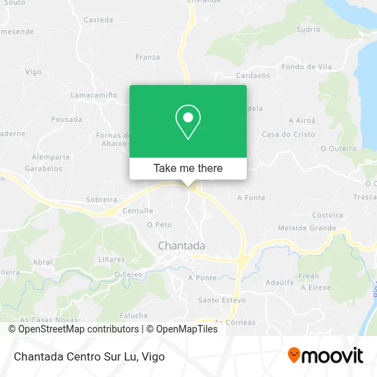 Chantada Centro Sur Lu map