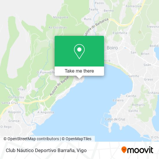 Club Náutico Deportivo Barraña map