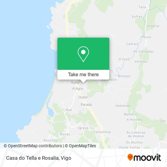 Casa do Tella e Rosalía map