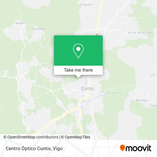 Centro Óptico Cuntis map