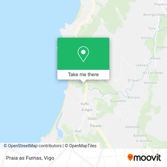 Praia as Furnas map