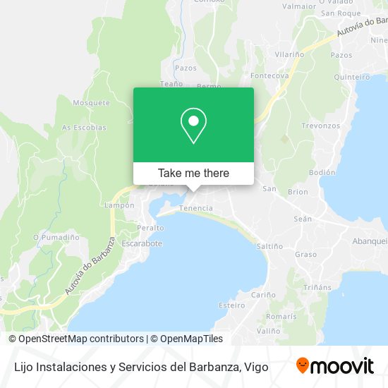 mapa Lijo Instalaciones y Servicios del Barbanza