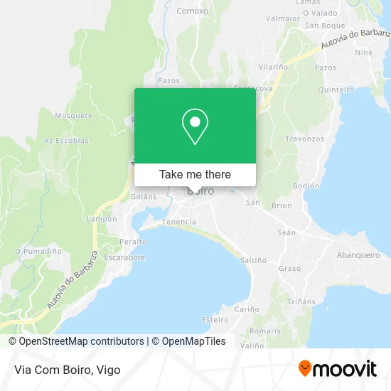 Via Com Boiro map