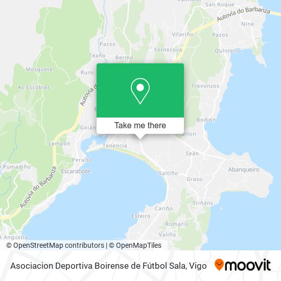 Asociacion Deportiva Boirense de Fútbol Sala map