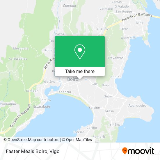 Faster Meals Boiro map