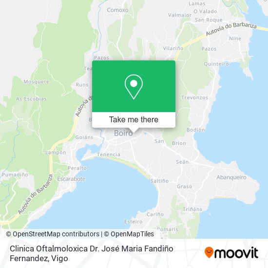 Clinica Oftalmoloxica Dr. José Maria Fandiño Fernandez map