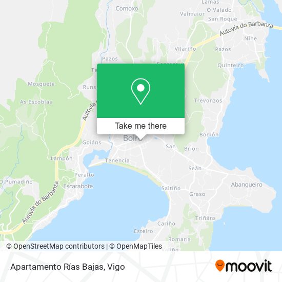 Apartamento Rías Bajas map