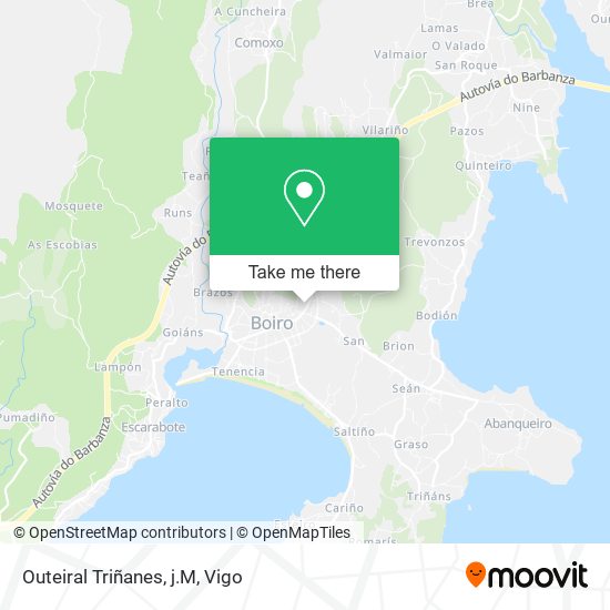 Outeiral Triñanes, j.M map