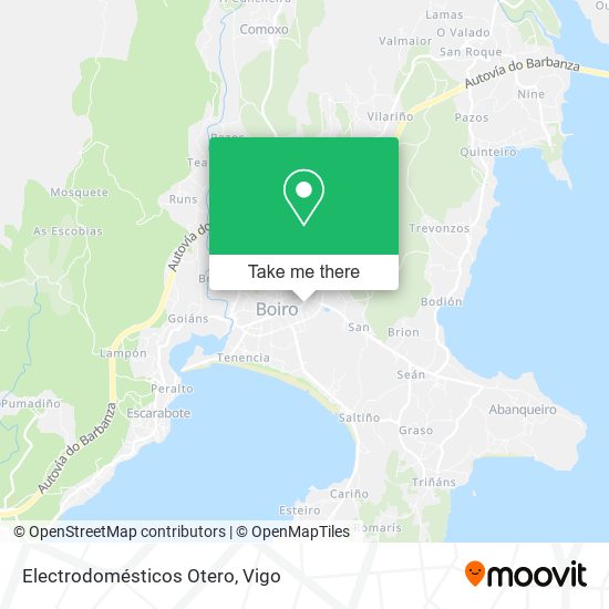 Electrodomésticos Otero map