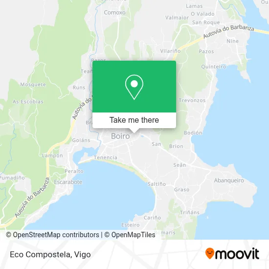 Eco Compostela map