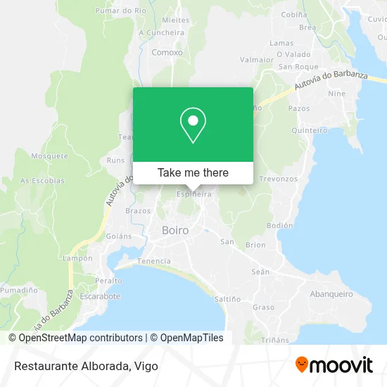 Restaurante Alborada map