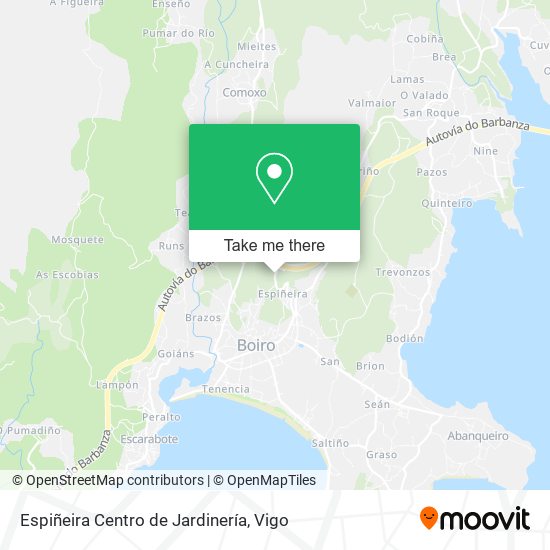 Espiñeira Centro de Jardinería map