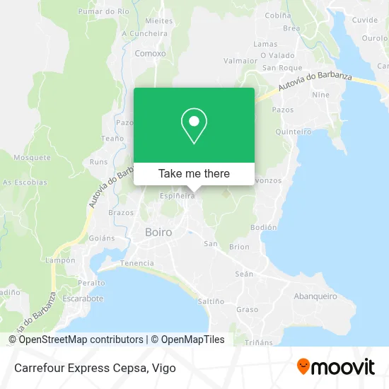 Carrefour Express Cepsa map