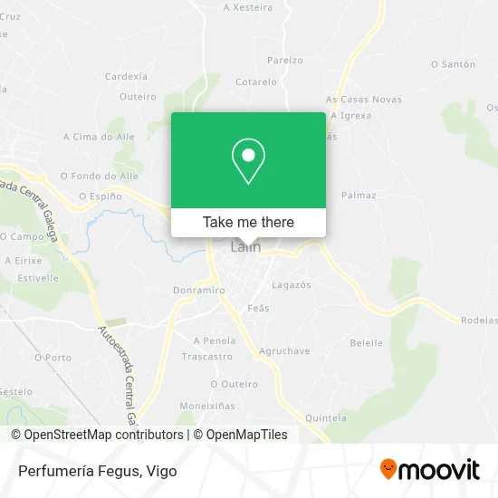 Perfumería Fegus map